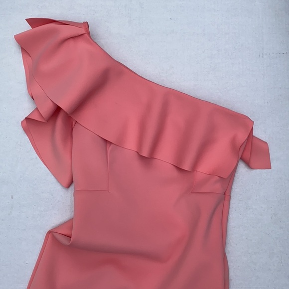 GUESS BY MARCIANO Martinique Ruffle Scuba Dress L - Picture 7 of 8